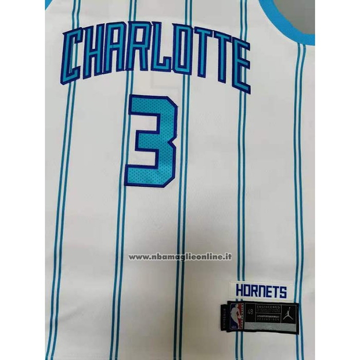 Maglia Charlotte Hornets Terry Rozier III #3 Association 2020-21 Bianco